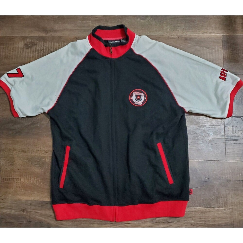 Vintage Asphalt Legends Starter Zip Up Jacket #27 Short Sleeve Size XL
